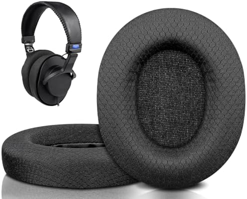 SOULWIT Earpads Replacement for Sony MDR-7506 MDR-V6 MDR-V7 MDR-CD900ST Monitor Headphones, Ear Pads Cushions with Softer High-Density Foam - 7506 MF Black