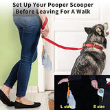 LIULANZ Long Handle Telescopic Pooper Scooper for Small Medium Large Dogs,Clean Hands Sanitary 55in Portable Foldable Pet Supplies When Walking Dog, with 120 Waste Bags. (Large)