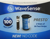 WaveSense Presto Test Strips, 200 Strips [4 Pack of 50]