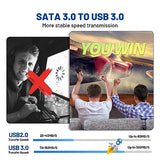 Retro Game Console Retroplay HDD - External Gaming Hard Drive Built in 60000+ Video Games,Compatible 70+ Emulators,Plug & Play Emulator Console Support SATA 3.0,USB 3.0,For Win8.1/10/11（500GB）