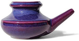 Baraka Handcrafted Ceramic Neti Pot - Sinus Tool Kit for Home - Nose & Nasal Cleaner - Dishwasher Safe - Durable Ceramic Neti Pot- Food Grade Ceramic Glazes - Lightweight - Made in USA - 10oz (Purple)