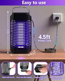 Bug Zapper for Outdoor and Indoor, Electric Mosquito Zapper Mosquito Trap Waterproof Fly Traps Mosquito Killer for Home, Backyard, Garden, Patio, Camping