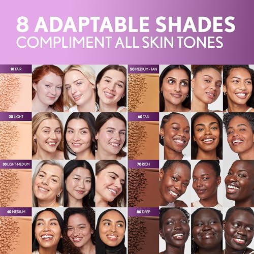 Covergirl Simply Ageless Skin Perfector Essence Foundation, 30 Light-Medium, Tinted Skin Perfector, Skincare Makeup Hybrid, Sheer Tint, Radiant Finish, Skin-Like Finish, Vegan Formula, 1.0oz