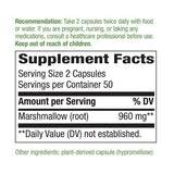 Nature's Way Marshmallow Root 480 mg, 100 Capsules, Pack of 2