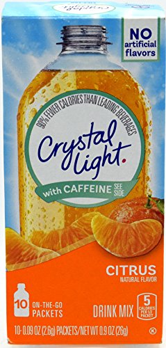 Crystal Light on the Go Energy Citrus, 10 Packets (2-Pack)