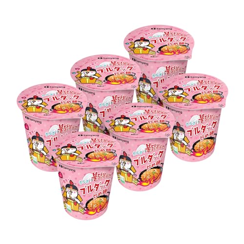 [Samyang] Carbo Spicy Chicken Fried Cup Noodles 80g × 6EA / Korean food / Korean ramen (overseas direct shipment)