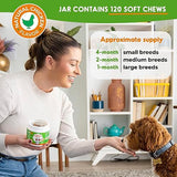 Inner Paw Probiotics for Dogs - Digestive Enzymes for Gut Health, Diarrhea & Bowel Support, Seasonal Allergies, Dog Supplement for Pet Immune System, Dog Vitamin - 120 Soft Chews - Chicken