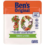 BEN'S ORIGINAL 10 MEDLEY Tomato and Herbs, Hearty Medley of Grains, Vegetables, Legumes and Herbs, Side Dish, 8.5 OZ pouch (Pack of 6)