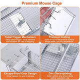 KOCASO Humane Rat Trap, Large 2-Door Mouse Trap That Work for Indoor Home and Outdoor, Catch and Release Live Animal Trap Cage for Squirrel Mice Gopher Vole Chipmunk Raccoon Rodent Rabbit Groundhog