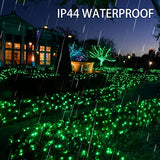 Dazzle Bright Fairy Lights Battery Operated, 2 Pack Total 40FT 120LED Silver Wire Waterproof String Lights, Christmas St. Patrick's Day Decorations for Indoor Outdoor Bedroom Yard Decor, Green