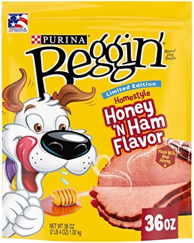 Purina Beggin’ Limited Edition Adult Dog Treats, Homestyle! Honey N’ Ham Flavor - 36 oz. Pouch