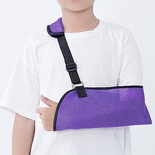 Solmyr Arm Sling for Kids, Arm Brace for Broken Fractured Bones Elbow Wrist Support, Arm Support Sling Shoulder Immobilizer for Children Shoulder Injury, Suit for Left and Right Arms, 6-11Ages Boy and Girl