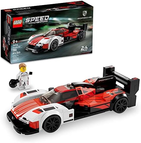 LEGO Speed Champions Porsche 963 76916, Model Car Building Kit, Racing Vehicle Toy for Kids, 2023 Collectible Set with Driver Minifigure