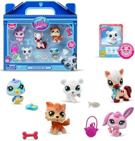 Littlest Pet Shop - Winter Besties Collector Set - LPS Gen 7, Authentic Mystery Figures, Surprise Collectible Kidult Toy, Girls, Boys, Kids, Tweens Ages 4+