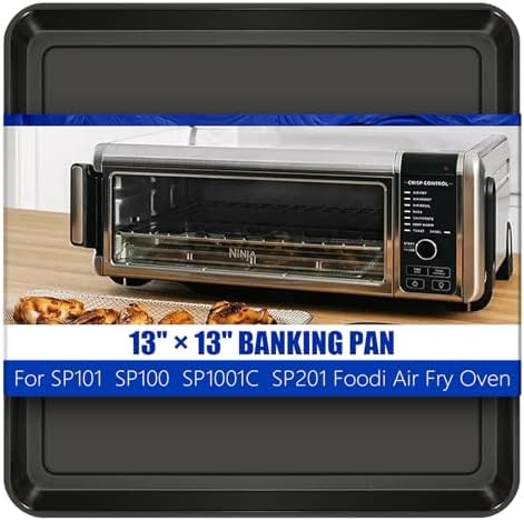 13" × 13" Professional Baking Sheet, Air Fryer Accessories, Replacement Baking Pan for Ninja SP100, SP101, SP1001C, SP201 Foodi Air Fry Oven, Nonstick Sheet Pan for Foodi 8-in-1 Air Fry Oven