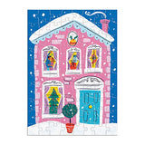 Galison Louise Cunningham Merry and Bright 12 Days of Christmas Advent Puzzle Calendar from Galison - Includes 12 80-Piece Puzzles, 5” x 7” Each, Unique Holiday Jigsaw Puzzle Set, Great Gift Idea