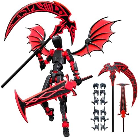 (Assembly Completed) T13 Action Figure Set,Titan 13 Robot Action Figure,Dummy 13 Set,3D Printed Robot 13 Action Figure, Lucky 13 Set,Titan 13 Robot Action Figure, for Collectors Desktop Decorations