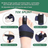 Hammer Toe Straightener, Hammer Toe Corrector for Women, Toe Splint for Broken toe, Bent Toe, Claw Toe, Crooked Toe, Curled toe, Mallet Toe, Toe Brace for Second Toe to Pinky Toe Support