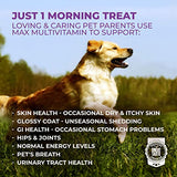 Mighty Petz MAX Dog Multivitamin - Senior & Adult Dog Vitamins 10 in 1 Complete Support for Joints, Immunity, Mobility, Gut, Energy, Skin Health. Daily Pet Chewable Supplement