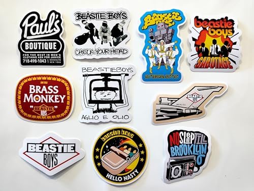 Hip-Hop/Punk/Alternative/Rap/Beastie Sticker Pack (10 Stickers) Boys Run Rage limp dmc Against Bizkit The Cypress Machine Hill