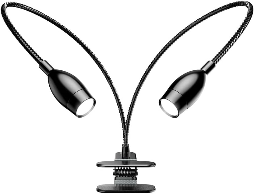 TOMLOV Digital Microscope Gooseneck LED Fill Lights GL06, 6-Watt Aluminum Auxiliary Spotlights with Dimmable Switch, Brightness Adjustable, Compatible with All LCD Microscopes