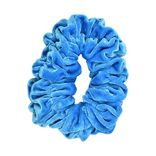 Aqua Jumbo Velvet Scrunchy