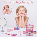 Aimidola Kids Makeup Kit for Girl - 63 PCS Washable Non Toxic Kid Make Up Toys, Children Princess Toddlers Little Girls Play Makeup Set, Christmas Birthday Gifts Toy for 4 5 6 7 8 9 10 Year Old Girls