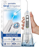 Water Flosser for Teeth Cordless Pick, 4 Modes, Upgraded Model: Gentle on Gums, Removes Plaque & Food Particles, B. WEISS High-Power, Rechargeable & Waterproof Oral Irrigator; 6 Replacement Tips