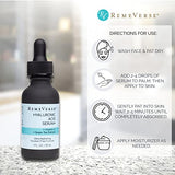 RemeVerse Hyaluronic Acid+ Serum 1 oz, 100% Pure Medical Grade Clinical Strength Hyaluronic Acid with Vitamin C and Green Tea Extract Anti-Aging Serum for Your Face, Lips and Décolleté.