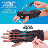 BraceAbility Radial Nerve Palsy Splint - Dynamic Wrist Drop Splint for Limp Finger Wrist Extension, Saturday Night, Honeymoon, Crutch Palsy, Stroke Recovery Brace - Fits Right or Left Hand (One Size)