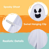 JOYIN 27.5" Halloween Ghosts Decorations Outdoor, Halloween Hanging Ghost Decor, Flying White Ghosts for Tree Front Yard Patio Lawn Garden, Haunted House Prop, Party Décor Outside