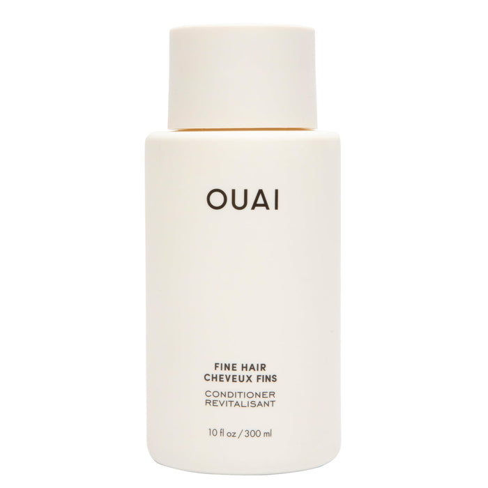 OUAI Fine Hair Conditioner-Volumizing Conditioner for Fine Hair Made with Keratin, Biotin and Chia Seed Oil - Adds Softness, Bounce and Volume - Free from Parabens, Sulfates, and Phthalates (10 oz)