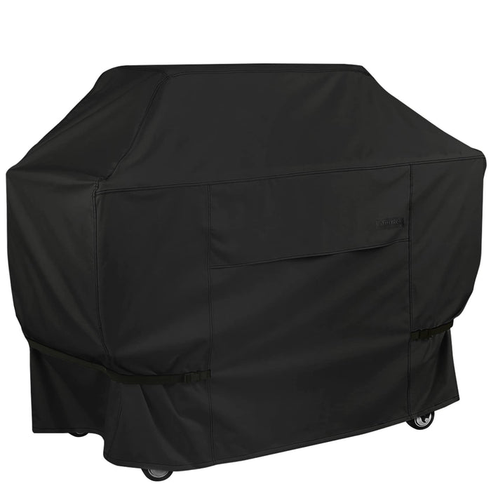 NettyPro Grill Cover Heavy Duty Waterproof 56 inch, Outdoor 2-3 Burners Gas BBQ Cover for Outside Weber, Char-Broil, Brinkmann, Nexgrill Barbecue, Black
