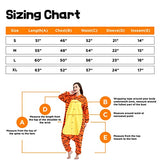 ressber Unisex Adult Onesie Pajamas Animal One Piece Halloween Costume Christmas Sleepwear Jumpsuit (Tigger, Small)