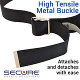 Secure Transfer and Walking Gait Belt for Seniors with 6 Handles and Metal Buckle, 60 Inch - Medical Gate Standing Assist Aid for Elderly Patient, Seniors, Bariatric, Occupational & Physical Therapy