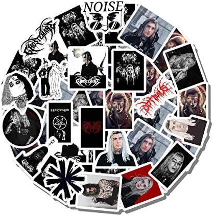 20 PCS Stickers Pack Ghostemane Aesthetic Vinyl Colorful Waterproof for Water Bottle Laptop Scrapbooking Luggage Guitar Skateboard