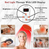 Akarishin Red Light Therapy Lamp for Face- Facial and Body Treatment with Adjustable Height Stand, 120 LEDs, 590nm, 660nm, 660nm+940nm - Alleviate Muscle Soreness, Skin Vitality
