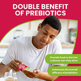 Mega-Strain 50B CFU Probiotics + Prebiotics 30 Caps – Probiotics for Women & Men to Help Maintain Good Flora Probiotic & Digestive Health - No Refrigeration Required Probiotics Lactobacillus Rhamnosus