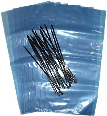 Maple Tree Tapping Replacement 5 mil Blue Sap Saks Bags 12-1/2" x 24" (Set of 10). Includes 20 Heavy Duty Cable Ties.
