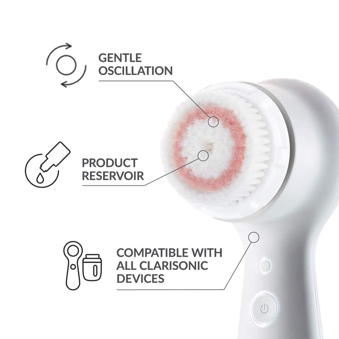 Clarisonic Radiance Facial Cleansing Brush Head Replacement | Compatible with Mia 1, Mia 2, Mia Fit, Alpha Fit, Smart Profile Uplift and Alpha Fit X