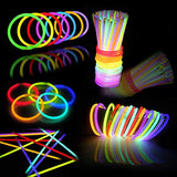 JOYIN Glow Sticks Bulk 400 8" Glowsticks ; Glow Stick Bracelets; Glow Necklaces; Glow in the Dark, July 4th, Christmas, Halloween Party Supplies Pack, Football Party Supplies