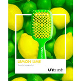 FHI HEAT UNbrush Wet & Dry Vented Detangling Hair Brush, Lemon Lime Green