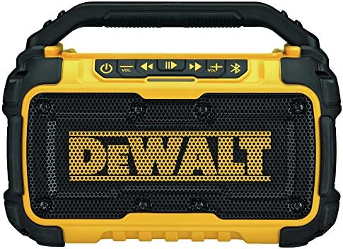 Dewalt DCR010R 12V/20V MAX Lithium-Ion Jobsite Corded/Cordless Bluetooth Speaker (Tool Only) (Renewed)