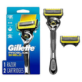 Gillette ProGlide Shield Razor for Men, Handle + 2 Blade Refills