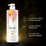 Olay Cleansing & Moisturizing Womens Body Wash 4ct with Vitamin B3 and Hyaluronic Acid 26 fl oz (Pack of 4)