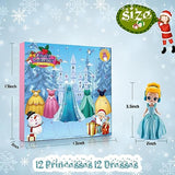 Advent Calendar for Girls Princess Deformation Toy 24 Days Countdown Calendars Princess Transformable Toys and Decorate Ideal for Christmas Countdown and Fun Play Party Favor, Xmas Gifts, Classroom Prizes