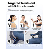 BOB AND BRAD Q2 Mini Massage Gun, Pocket-Sized Deep Tissue Massager Gun, Portable Percussion Muscle Massager Gun, Ultra Small & Quiet Muscle Massage Gun with Carry Case, FSA and HSA Eligible -Blue