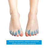 NABOSO Splay - Gel Toe Stretcher, Separator and Straightener for Correction of Bunions, Hammer Toes and Restore Natural Foot Shape