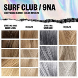 IGK Permanent Color Kit SURF CLUB - Light Cool Blonde 9NA | Easy Application + Strengthen + Shine | Vegan + Cruelty Free + Ammonia Free | 4.75 Oz