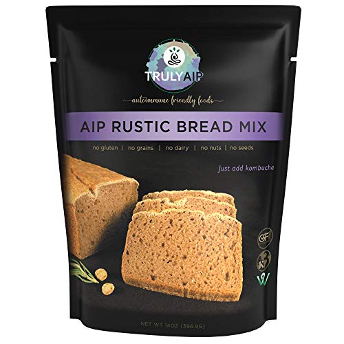 Truly AIP Rustic Bread Mix – Makes 1 loaf, 2 pizza crusts, waffles, pancakes – Gluten Free - Autoimmune Protocol, Paleo Approved, Whole 30 & Vegan Friendly – 14 oz. package